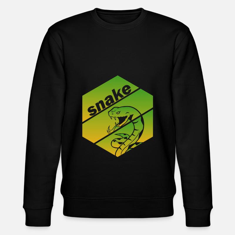 Rattlesnake Snake Snakebite Snaketooth - Stanley/Stella CHANGER Unisex Organic Sweatshirt - black