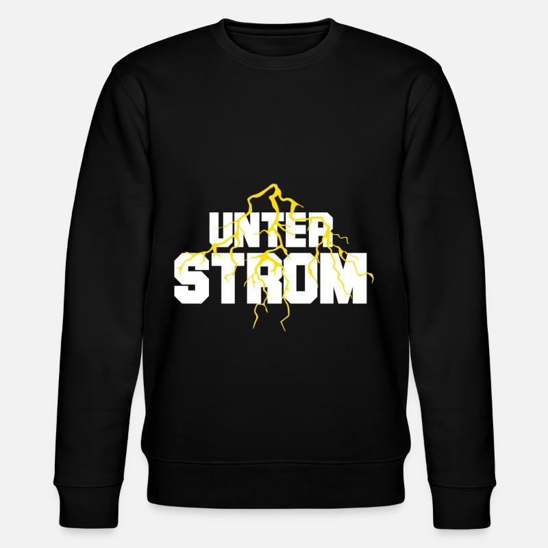 Unter Strom - Stanley/Stella Unisex Bio-Sweatshirt CHANGER - Schwarz