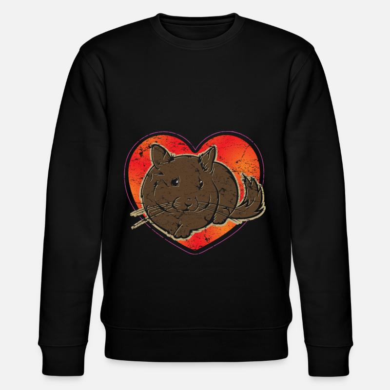 Chinchilla - Stanley/Stella Unisex Bio-Sweatshirt CHANGER  - Schwarz