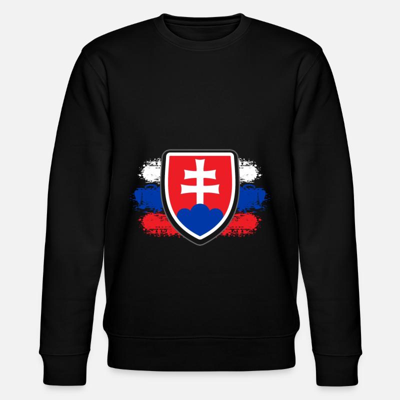 Slovakia Slowakei Länder - Stanley/Stella Unisex Bio-Sweatshirt CHANGER  - Schwarz