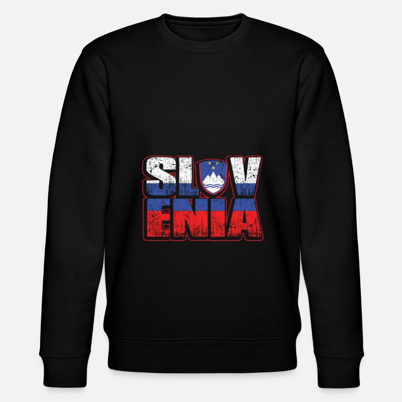 Slowenien - Stanley/Stella Unisex Bio-Sweatshirt CHANGER  - Schwarz