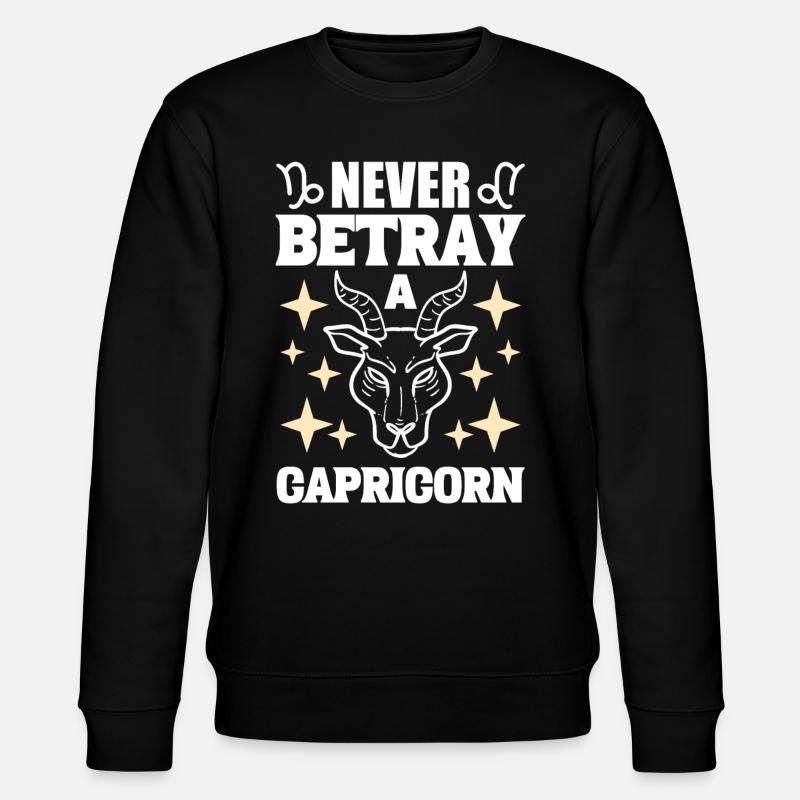 Sternzeichen Steinbock Tarotkartenleser - Stanley/Stella Unisex Bio-Sweatshirt CHANGER  - Schwarz
