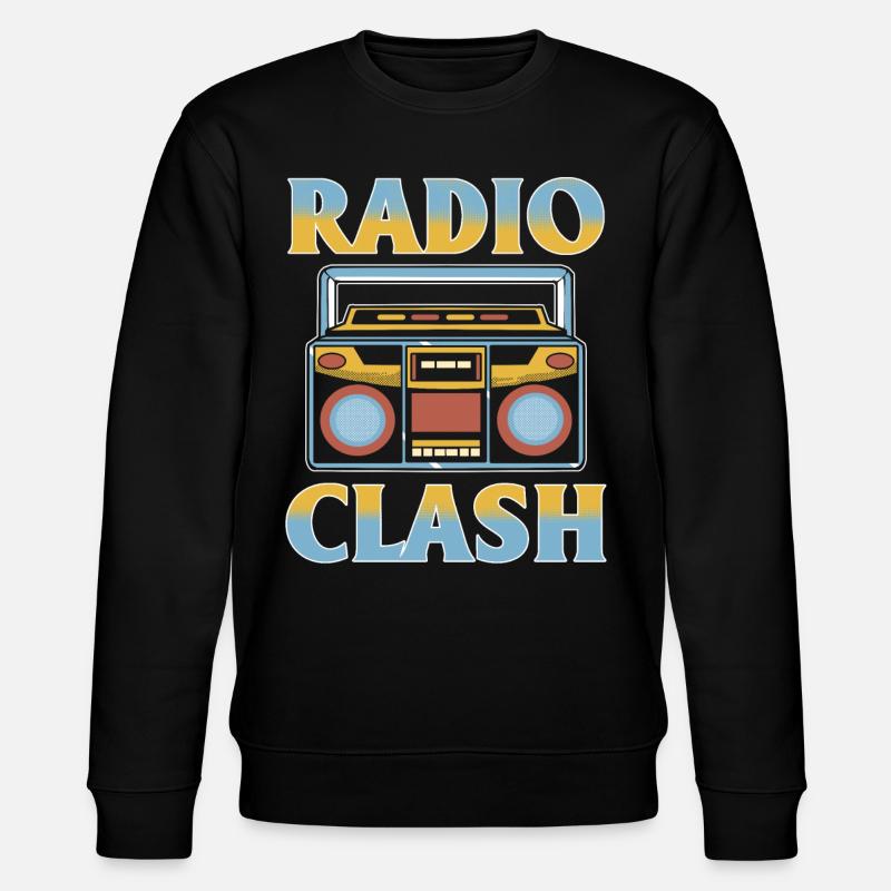 Radio Clash Funker - Stanley/Stella Unisex Bio-Sweatshirt CHANGER  - Schwarz