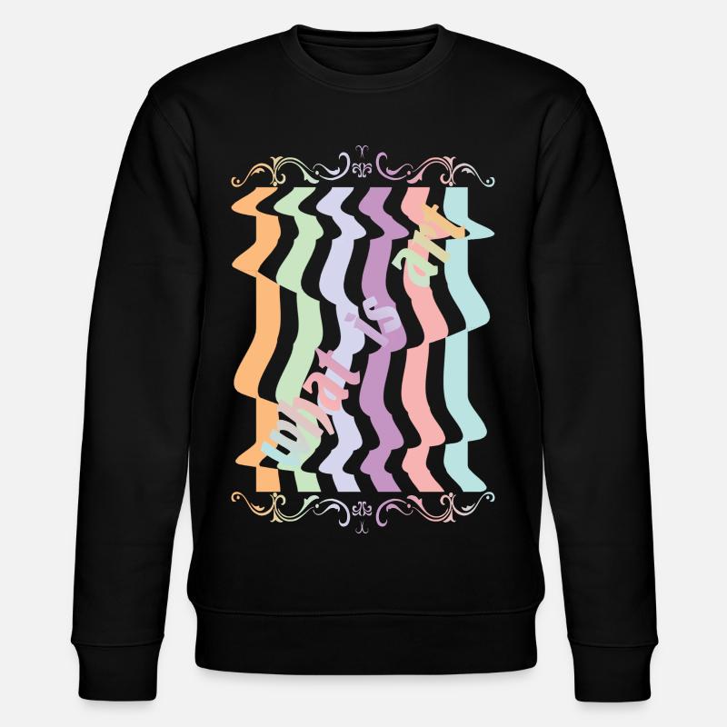 Abstrakte Kunst - Stanley/Stella Unisex Bio-Sweatshirt CHANGER  - Schwarz