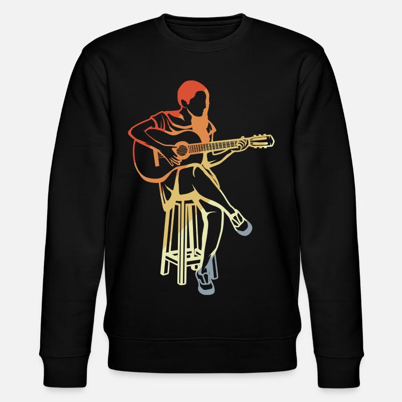 Gitarristin - Stanley/Stella Unisex Bio-Sweatshirt CHANGER  - Schwarz
