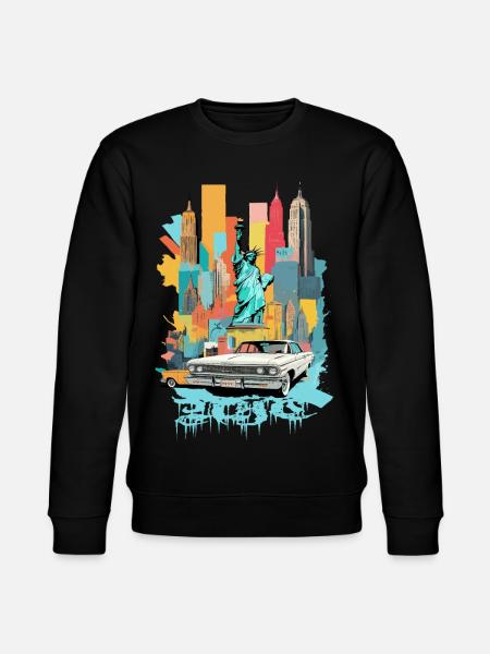 New York City - Stanley/Stella CHANGER Unisex Organic Sweatshirt - black