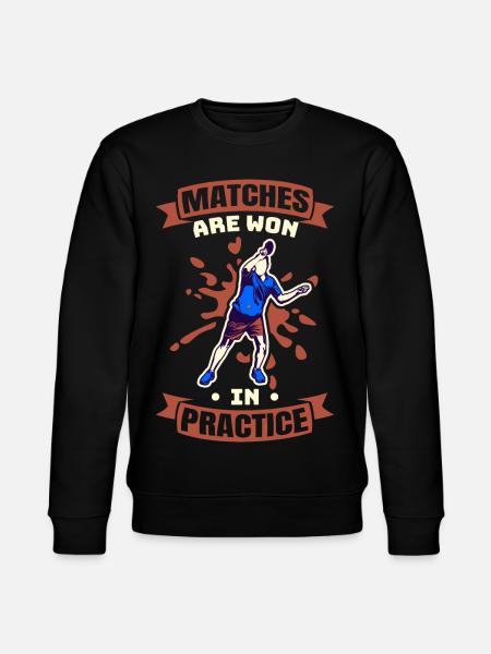 Games are won in practice - Stanley/Stella CHANGER Unisex Organic Sweatshirt - black