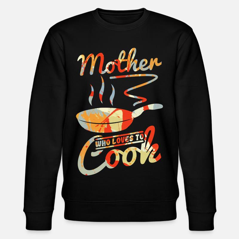 Mama Köchin - Stanley/Stella Unisex Bio-Sweatshirt CHANGER  - Schwarz