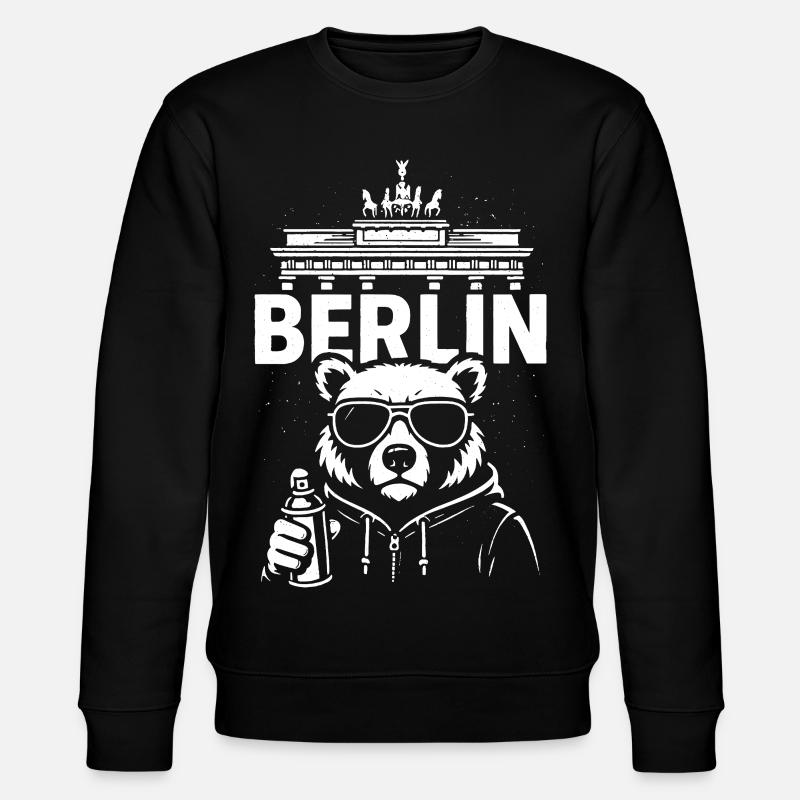 Urban Bear Berlin - Stanley/Stella Unisex Bio-Sweatshirt CHANGER - Schwarz