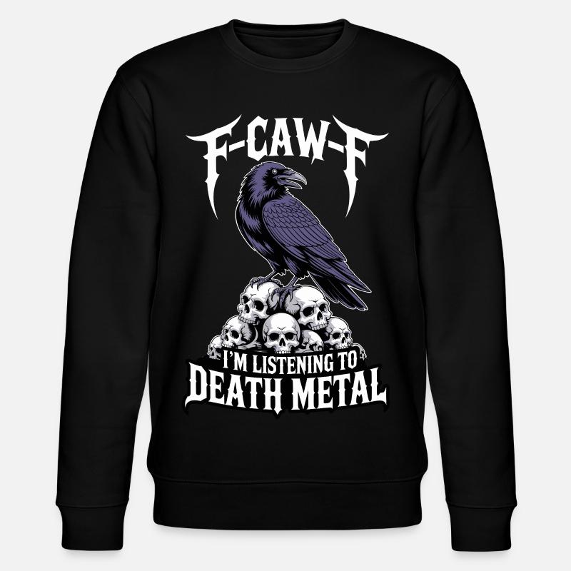 Raven over Skulls – Death Metal - Sweat bio CHANGER Stanley/Stella Unisexe - noir