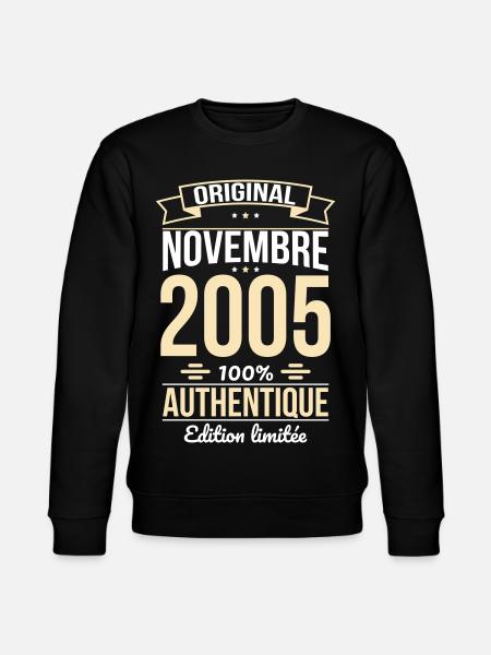 20th Anniversary - Original - November 2005 - Stanley/Stella CHANGER Unisex Organic Sweatshirt - black