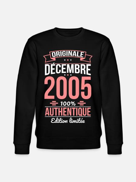 20th Anniversary - Original - December 2005 - Stanley/Stella CHANGER Unisex Organic Sweatshirt - black