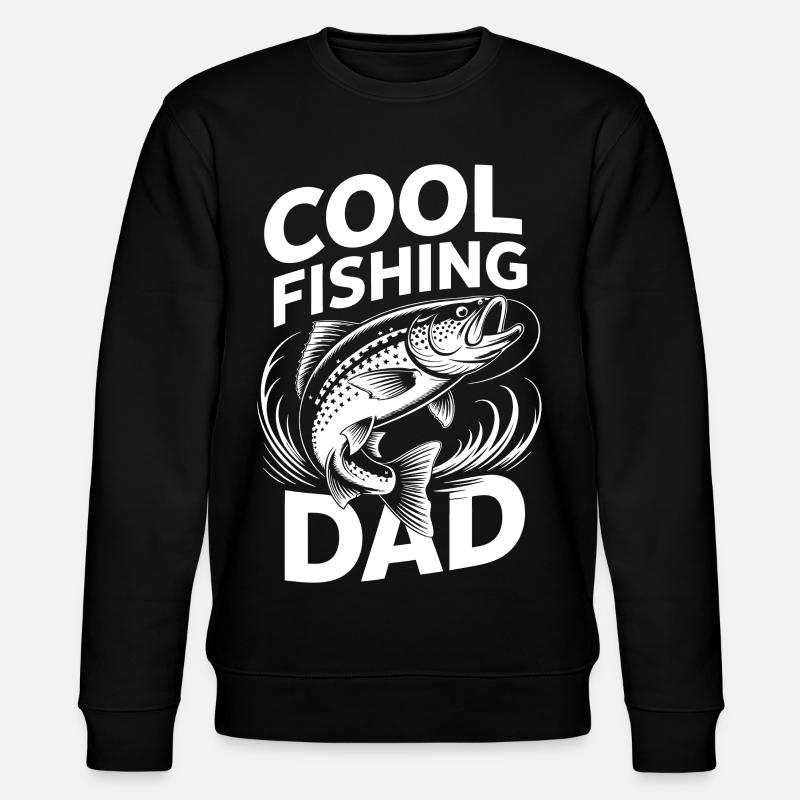 Motif du Papa Pêcheur - Sweat bio CHANGER Stanley/Stella Unisexe - noir