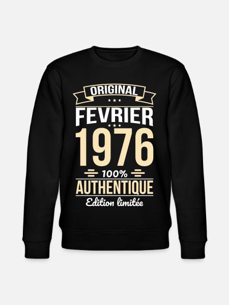 50th Anniversary - Original - February 1976 - Stanley/Stella CHANGER Unisex Organic Sweatshirt - black