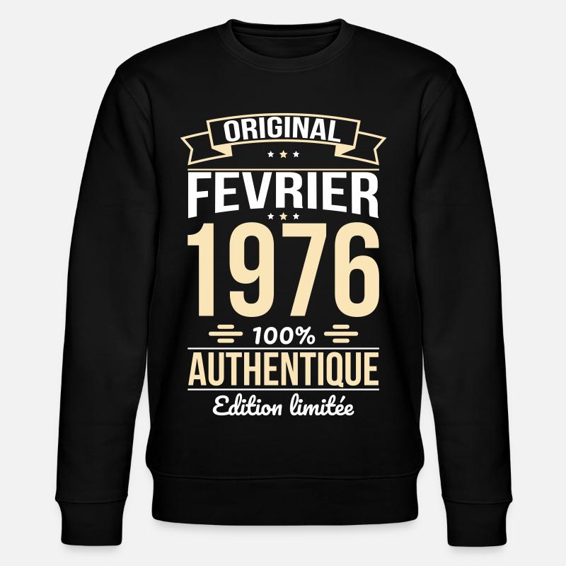 50th Anniversary - Original - February 1976 - Stanley/Stella CHANGER Unisex Organic Sweatshirt - black