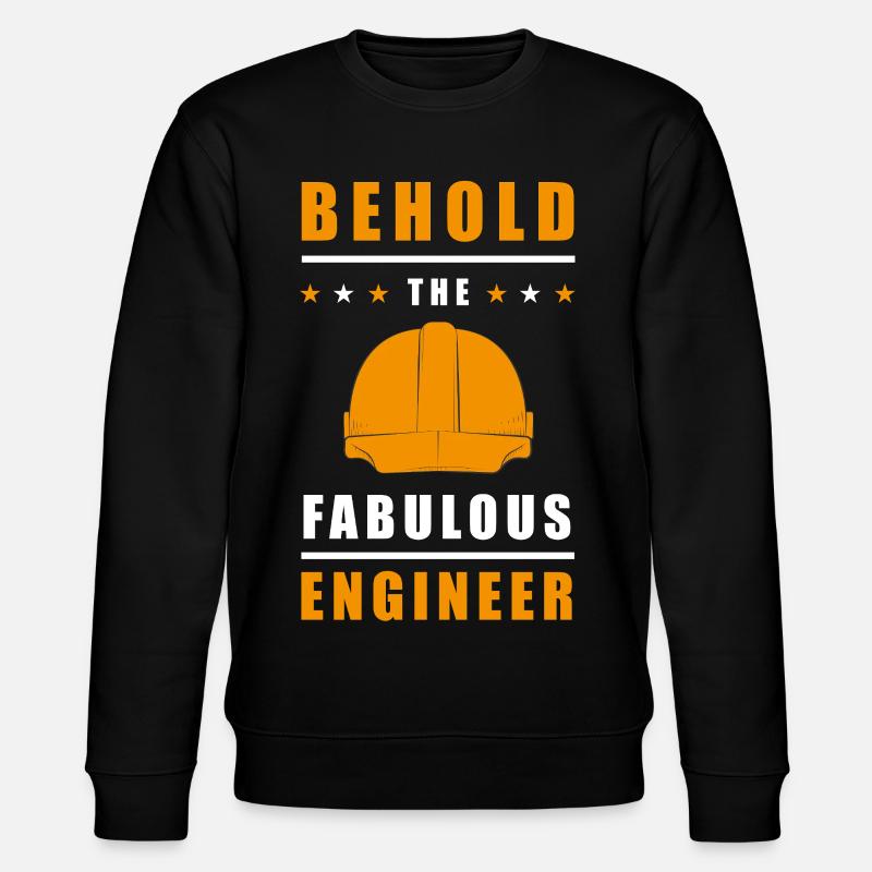 Behold the Fabulous Engineer - Stanley/Stella Unisex Bio-Sweatshirt CHANGER  - Schwarz