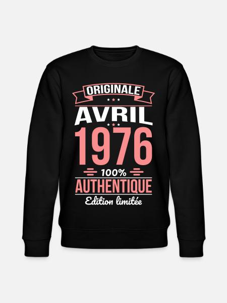 50th Anniversary - Original - April 1976 - Stanley/Stella CHANGER Unisex Organic Sweatshirt - black