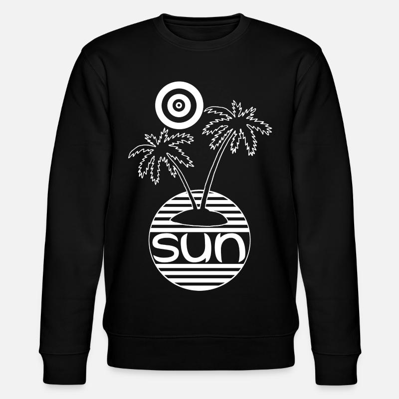 Le paradis au soleil (blanc) - Sweat bio CHANGER Stanley/Stella Unisexe - noir
