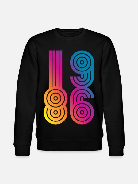 86 Eight Six 1986 - Stanley/Stella Unisex Bio-Sweatshirt CHANGER - Schwarz