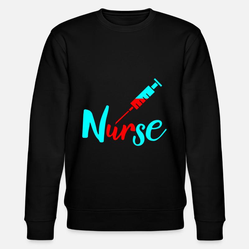 Krankenschwester - Stanley/Stella Unisex Bio-Sweatshirt CHANGER  - Schwarz