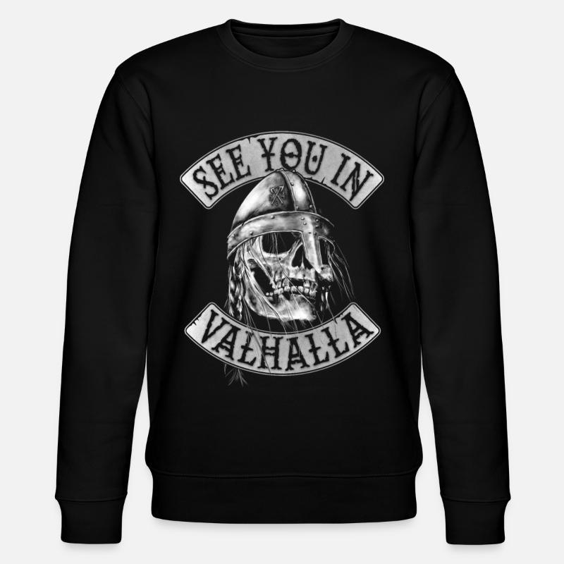 See You In Valhalla - Stanley/Stella Unisex Bio-Sweatshirt CHANGER  - Schwarz