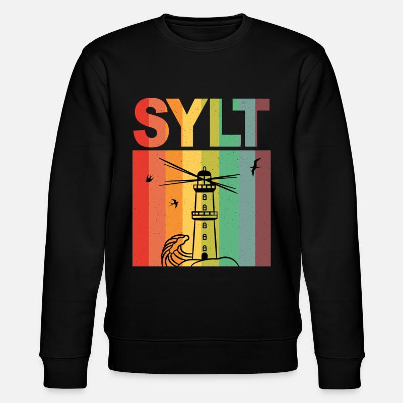 Ile Sylt- Sylt Vacances Souvenir - Sweat bio CHANGER Stanley/Stella Unisexe - noir