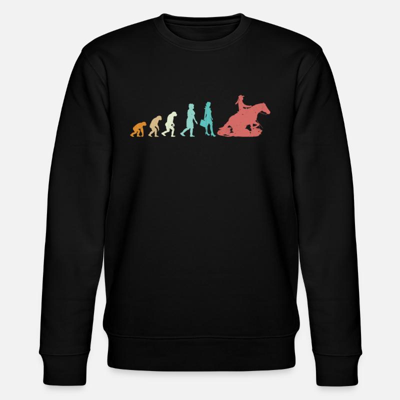 Evolution Sliding Stop | Western Riding - Stanley/Stella CHANGER Unisex Organic Sweatshirt - black