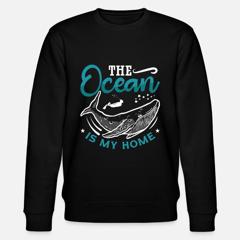Apnéiste apnée Apnée Sea Gift - Sweat bio CHANGER Stanley/Stella Unisexe - noir