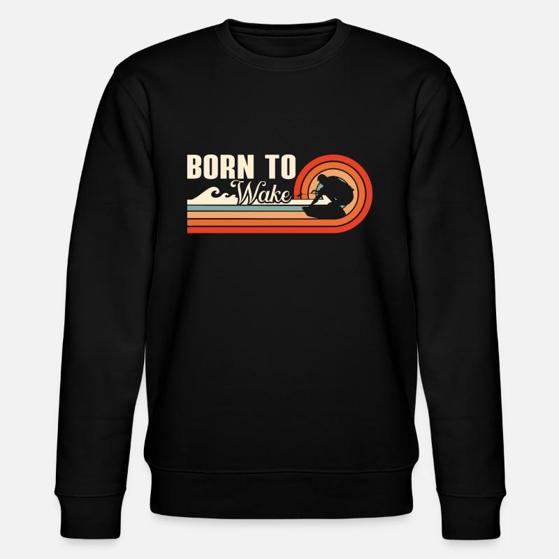Wakeboard Wakeboarder Wakeboarding Cadeau - Sweat bio CHANGER Stanley/Stella Unisexe - noir