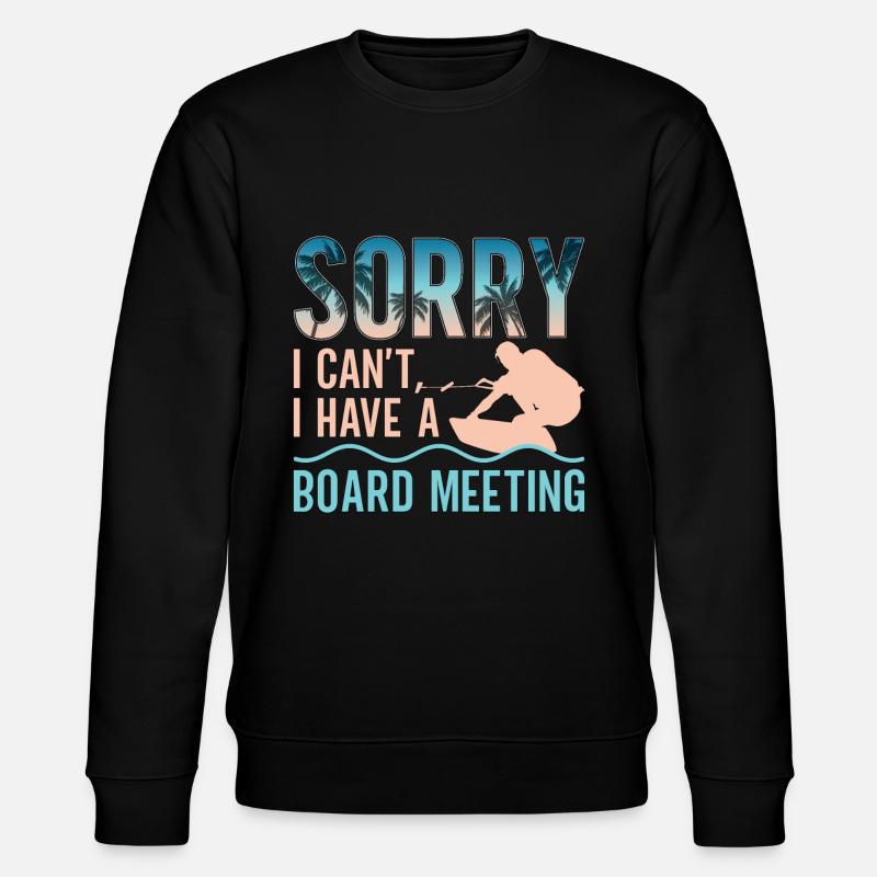 Wakeboard Wakeboarder Wakeboarding Cadeau - Sweat bio CHANGER Stanley/Stella Unisexe - noir