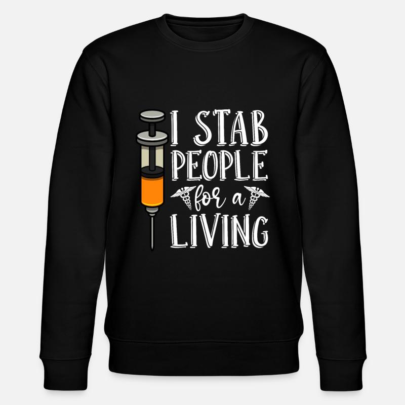 Nephrologie Dialyse Dialysetechniker Geschenk - Stanley/Stella Unisex Bio-Sweatshirt CHANGER - Schwarz