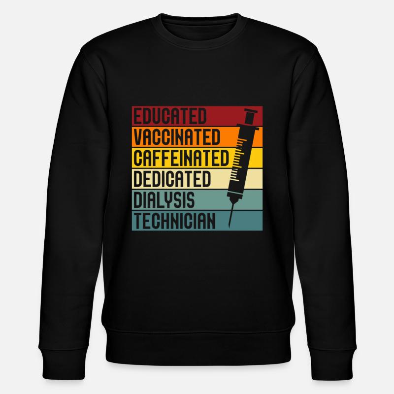 Dialysetechniker Nephrologie Dialyse Geschenk - Stanley/Stella Unisex Bio-Sweatshirt CHANGER  - Schwarz