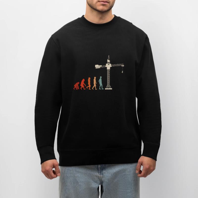 Construction Worker Construction Crane Operator Crane Driver Gift Stanley/Stella CHANGER Unisex Organic Sweatshirt