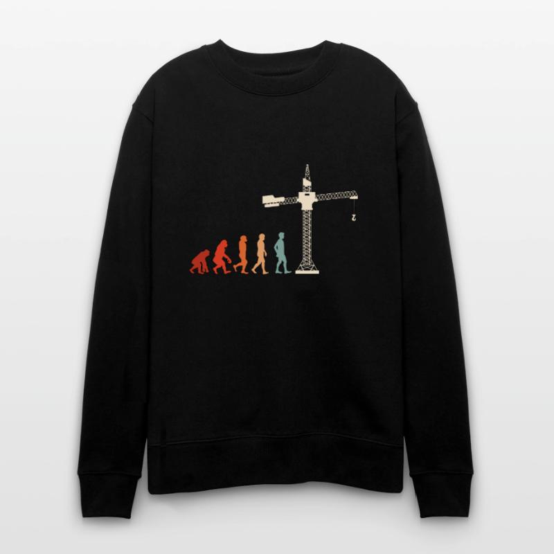 Construction Worker Construction Crane Operator Crane Driver Gift Stanley/Stella CHANGER Unisex Organic Sweatshirt