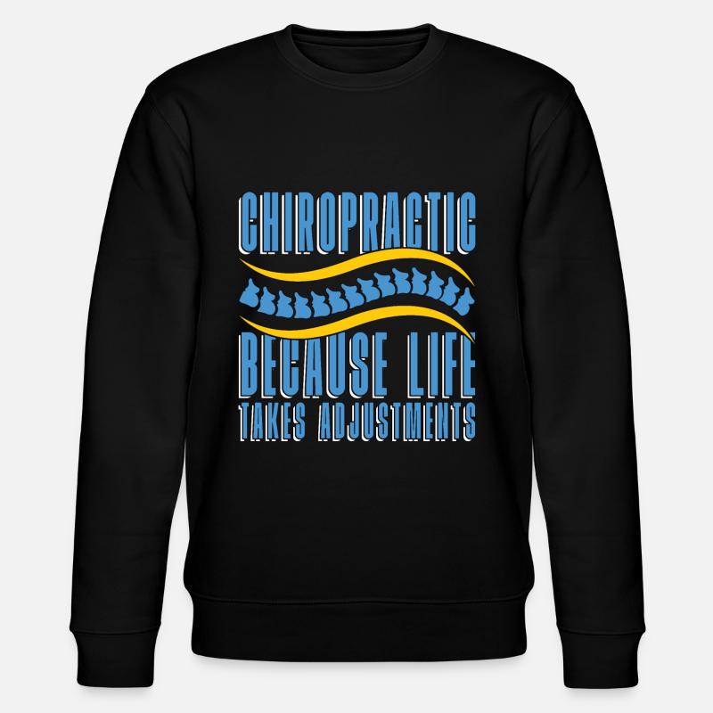 Chiropraktik Physio Chiropraktiker Cool Geschenk - Stanley/Stella Unisex Bio-Sweatshirt CHANGER  - Schwarz