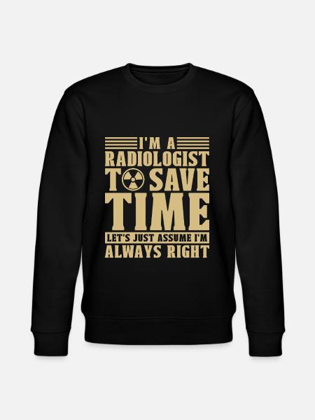 Jeg er en radiolog radiologi X-Ray Rad Tech Xray - Stanley/Stella økologisk unisex-sweatshirt CHANGER  - sort