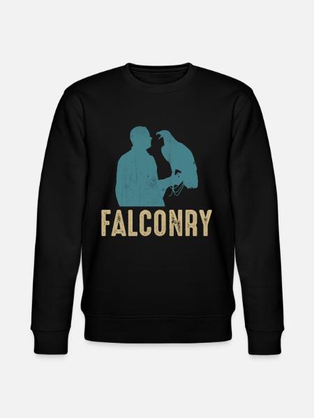 Falconer Falconry Birding - Stanley/Stella CHANGER Unisex Organic Sweatshirt - black