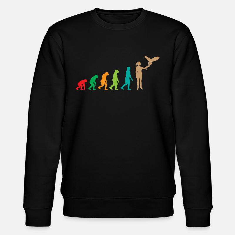 Falconry Falconer Evolution - Stanley/Stella CHANGER Unisex Organic Sweatshirt - black