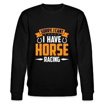 Courses de chevaux Désolé je ne peux pas I Horseman Horse Racer - Sweat bio CHANGER Stanley/Stella Unisexe - noir - Devant - Nik (191cm) & Marisol (170cm)