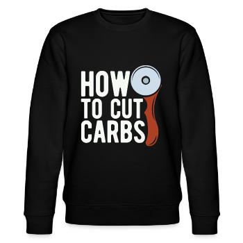 Low Carb Diet How To Cut Zero Carbs Low Carb Lover - Stanley/Stella CHANGER Unisex Organic Sweatshirt - black - Front - Nik (191cm) & Marisol (170cm)