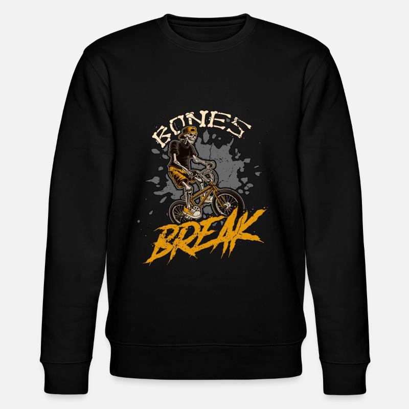 BMX Racing Bones Break Bicycle Racing BMX Rider - Sweat bio CHANGER Stanley/Stella Unisexe - noir