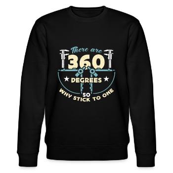 Architecture There Are 360 Degrees Architectural - Stanley/Stella Unisex Bio-Sweatshirt CHANGER  - Schwarz - Vorne - Nik (191cm) & Marisol (170cm)