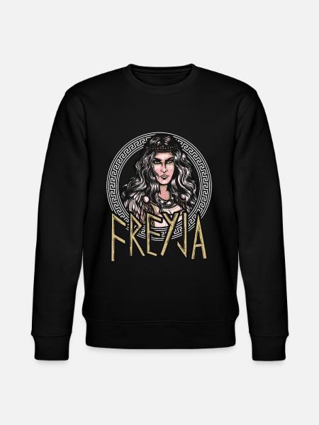 Nordisk mytologi Freja Valkyrie Gudinde Valknut - Stanley/Stella økologisk unisex-sweatshirt CHANGER - sort