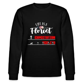Fleuriste Vie en tant que fleuriste Bouquet Designer floral - Sweat bio CHANGER Stanley/Stella Unisexe - noir - Devant - Nik (191cm) & Marisol (170cm)