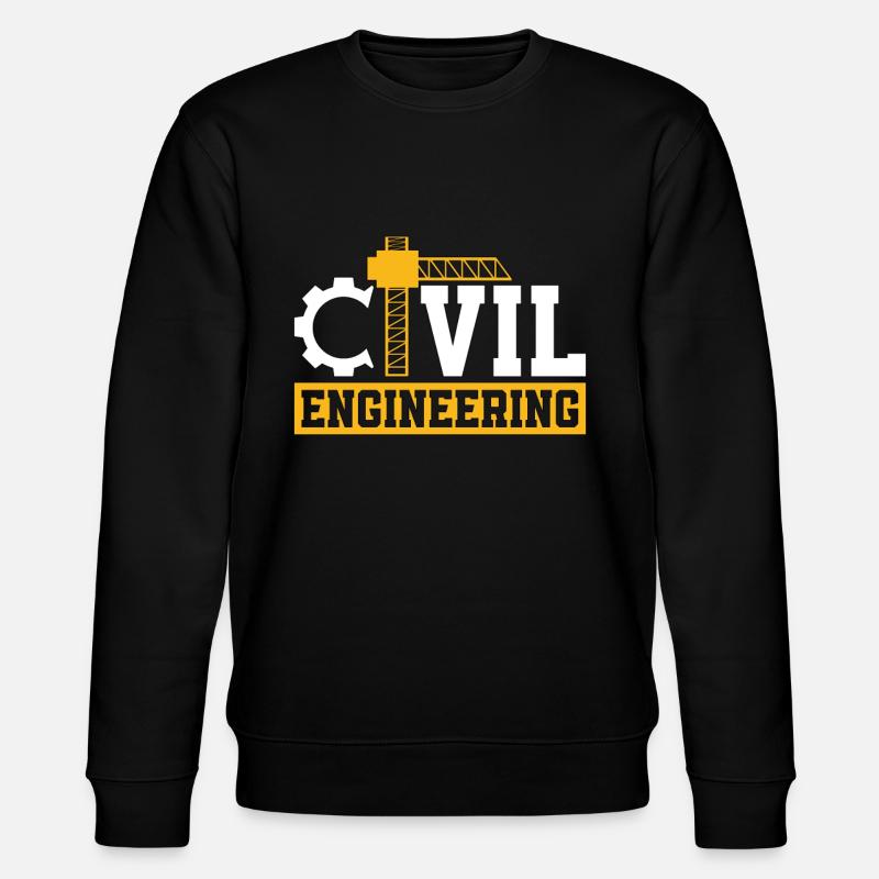 Civil Engineering Construction Building Engineers - Stanley/Stella CHANGER Unisex Organic Sweatshirt - black