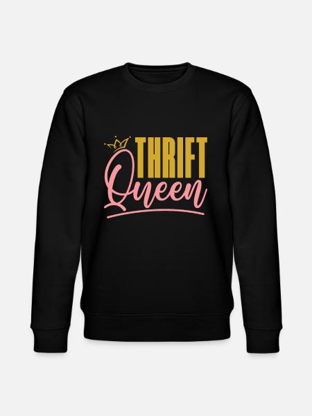 Thrift Shopping Thrift Queen Second Hand Thrifter - Felpa ecologica unisex CHANGER di Stanley/Stella - nero