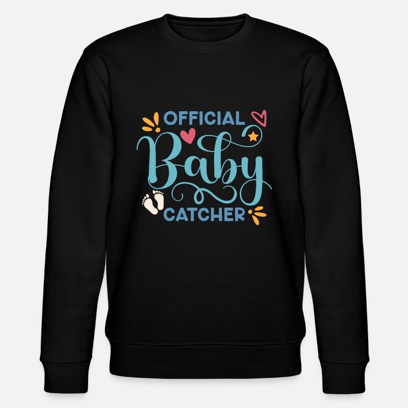 Obstétricien / gynécologue Infirmière officielle Attrape-bébés - Sweat bio CHANGER Stanley/Stella Unisexe - noir