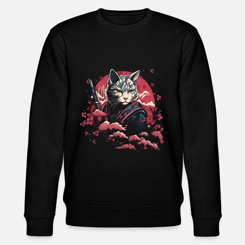 Japanische Samurai Japan - Stanley/Stella Unisex Bio-Sweatshirt CHANGER  - Schwarz