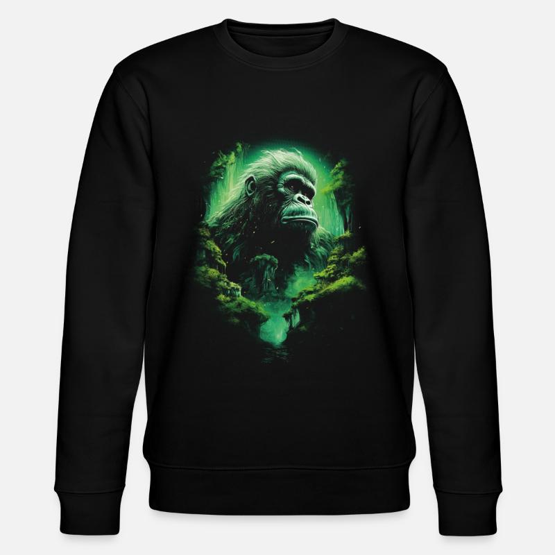 Orang-outan singe chimpanzé - Sweat bio CHANGER Stanley/Stella Unisexe - noir