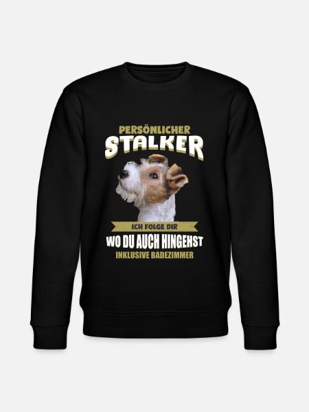 Foxterrier Tshirt - Foxterrier Shirt - Stanley/Stella Unisex Bio-Sweatshirt CHANGER  - Schwarz